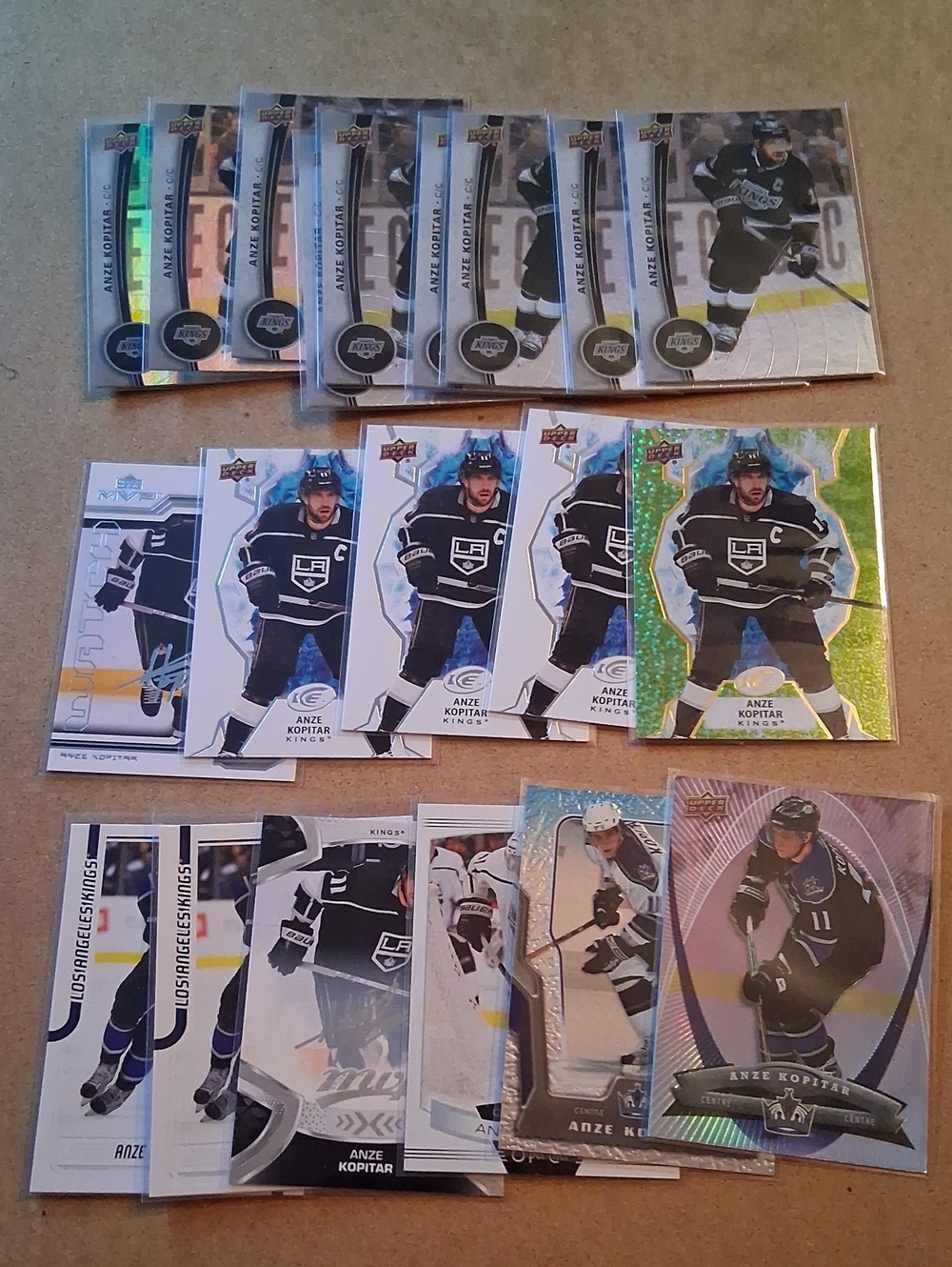 Anze Kopitar Hockey Card Lot - Los Angeles Kings - Black & White